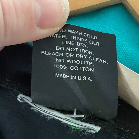 Vintage Deadstock 80s Moon Dance T Shirt One Size Black Western Cowgirl Sparkly - Picture 6 of 6